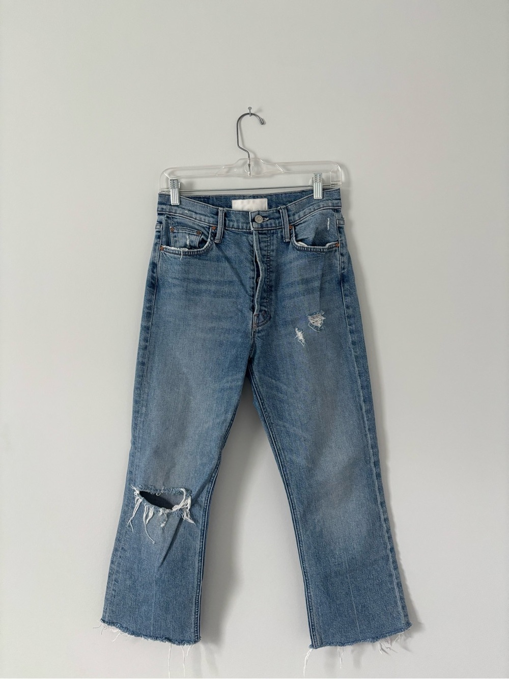 MOTHER Distressed The Tripper Jeans